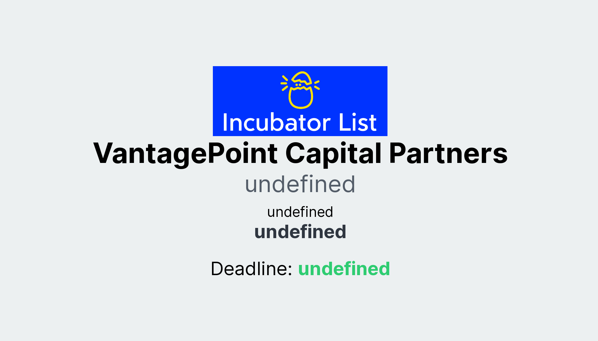 VantagePoint Capital Partners Key Information